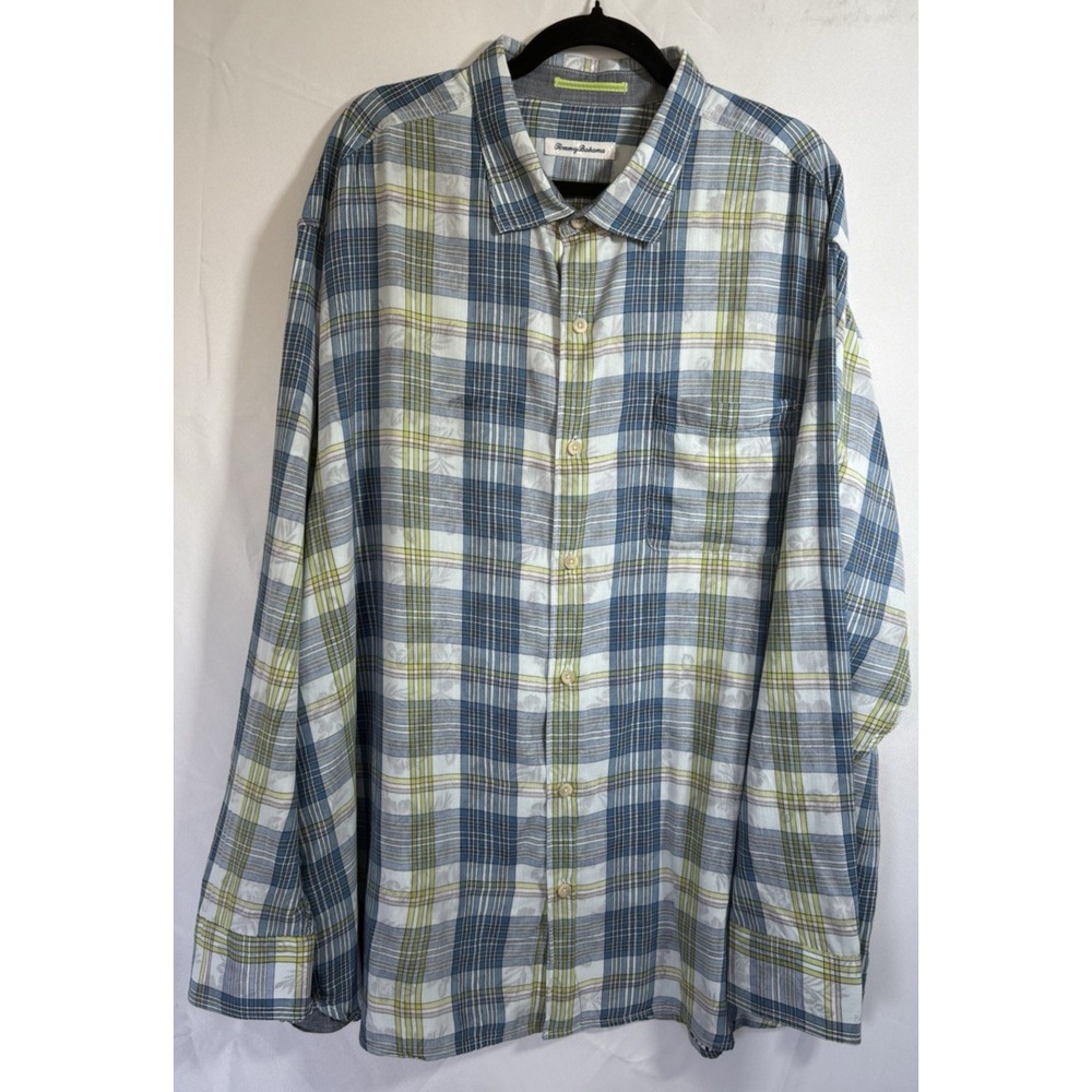 tommy‎ bahama shirt Size 2XL long sleeve button up plaid